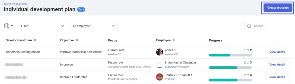 individual development plan Mekari Talenta