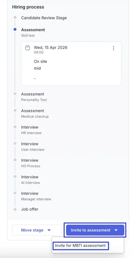 hiring process in mekari talenta recruitment