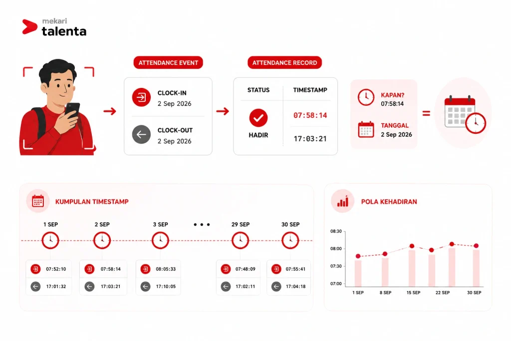 contoh absen timestamp